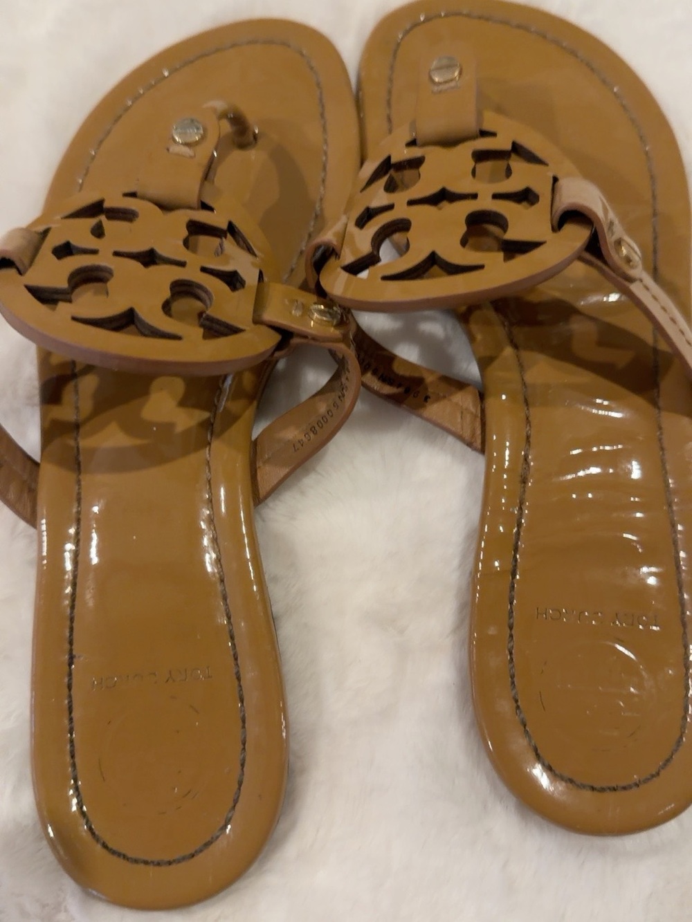 Tory Burch Miller Patent Leather Sandals-7.5M